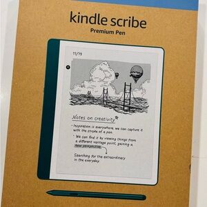 Like New Kindle Scribe 64 GB 1st Generation 2024 Release w/ Premium Pen - Jade